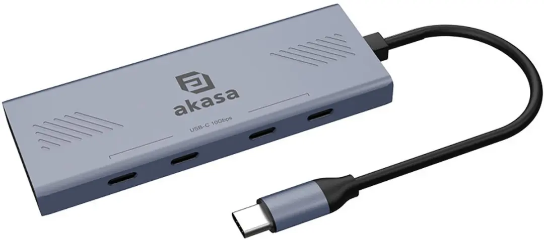Akasa AK-CBCA32-18BK USB-C Hub 4 Poorten
