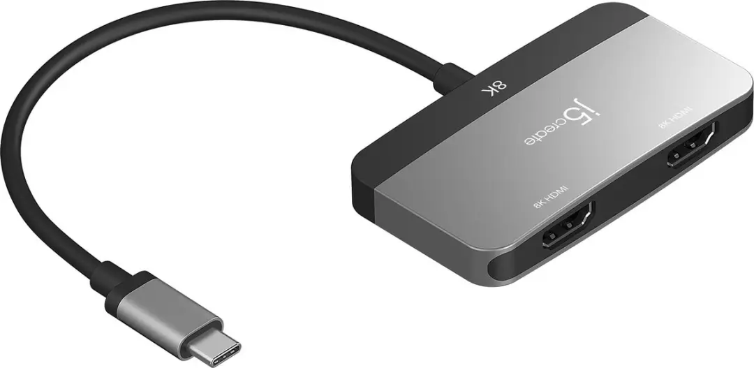 j5create JCA465-N 8K USB-C naar Dual HDMI Adapter - afbeelding 3 van 6