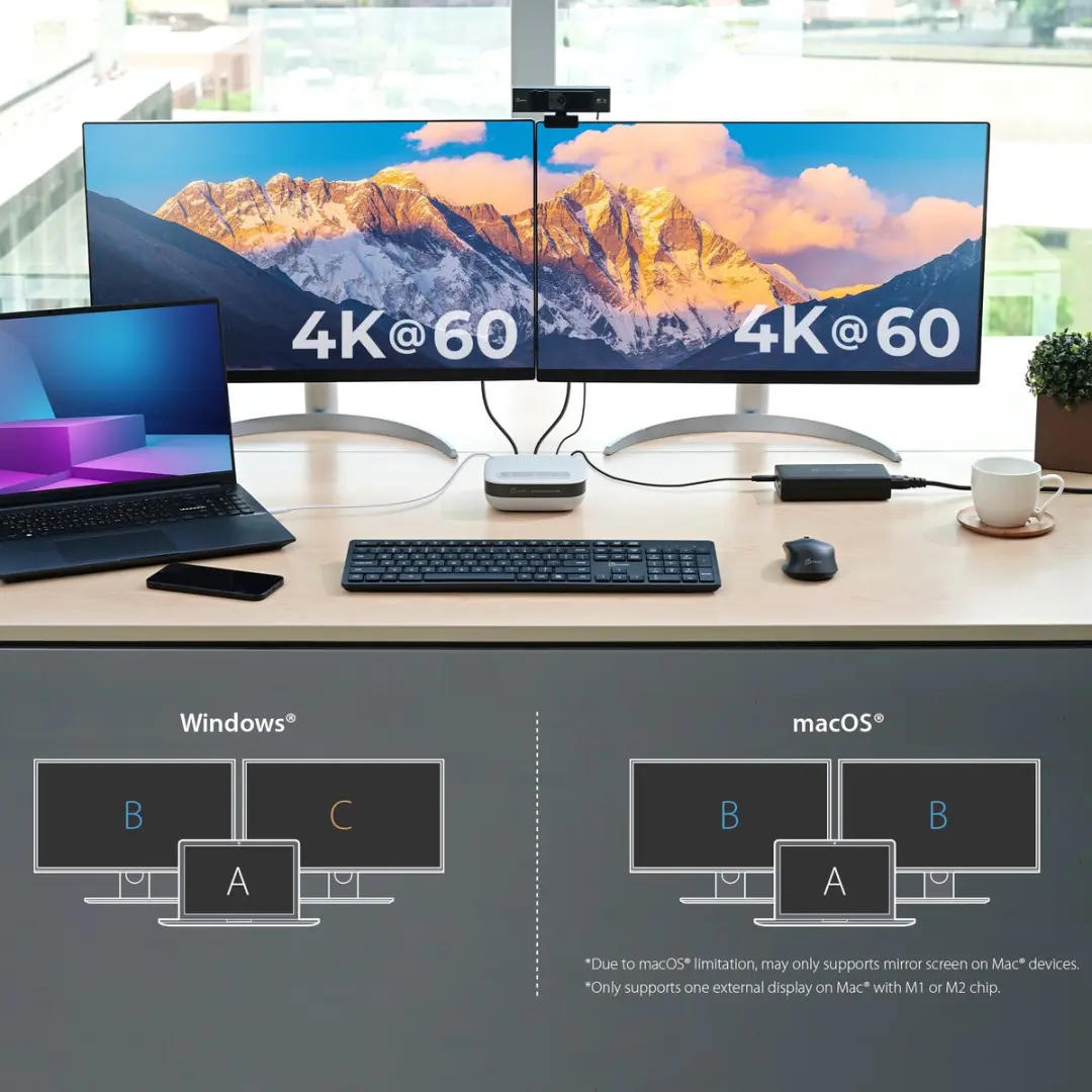 j5create JCDS337-N USB-C Dual 4K Dock Pro - 85W - afbeelding 4 van 6