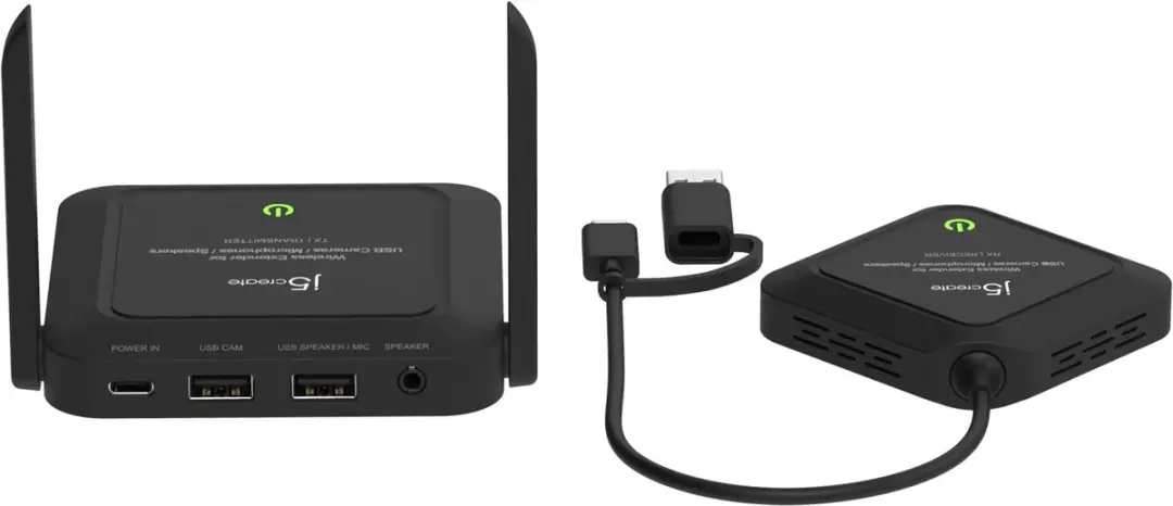 j5create JVW120-N Draadloze USB-extender - Zwart - afbeelding 6 van 6