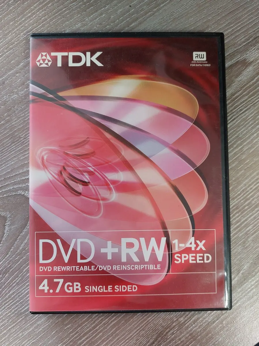 TDK DVD+RW 4.7GB 4X Videobox