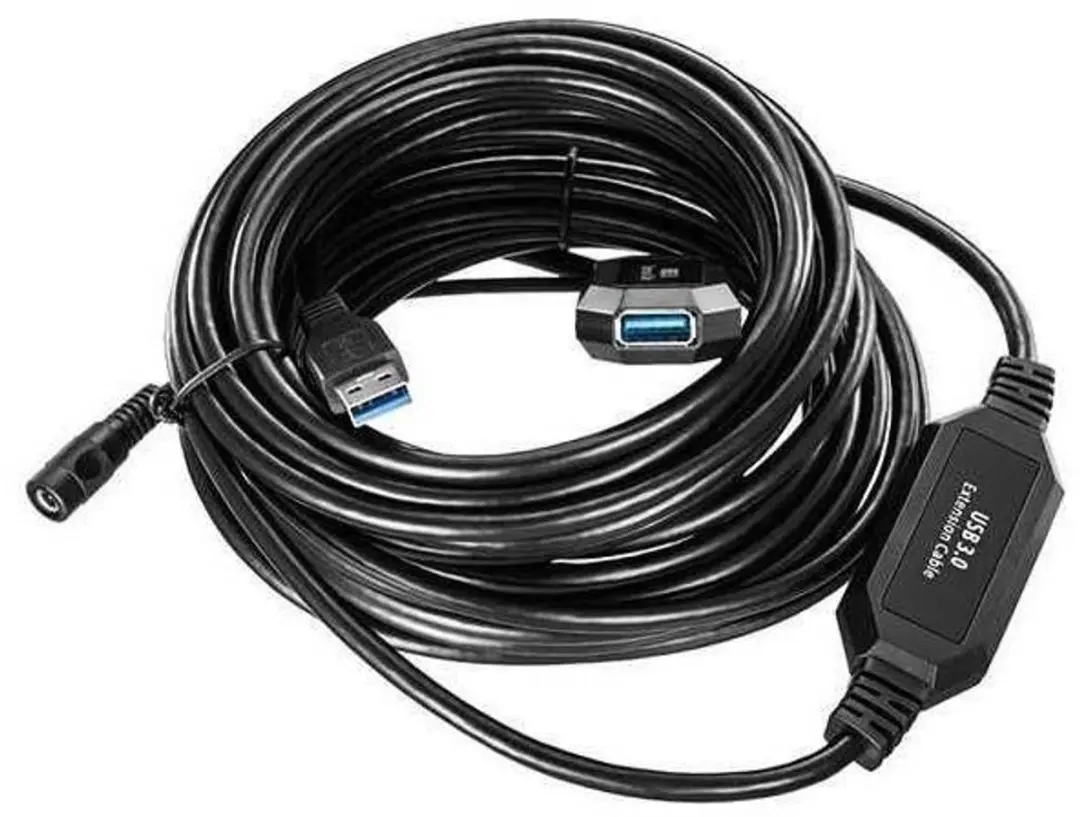Microconnect USB3.0AAF10A USB-kabel 10m - Zwart - afbeelding 2 van 4