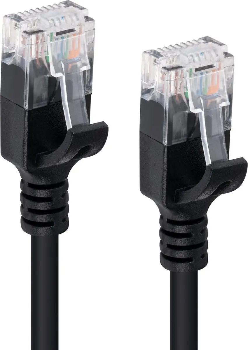 Microconnect V-UTP6003S-SLIM Netwerkkabel Cat6 - 0,3m - Zwart - afbeelding 2 van 2