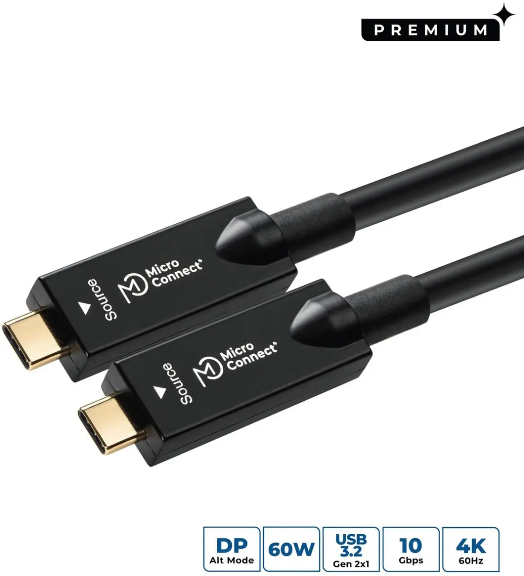 MicroConnect USB3.2CC12OP USB-C kabel 12,5m
