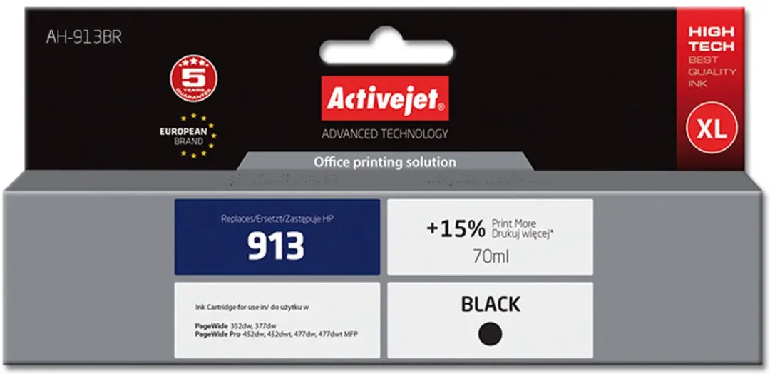 ActiveJet AH-913BR Inktcartridge voor HP - XL - Zwart - afbeelding 2 van 2