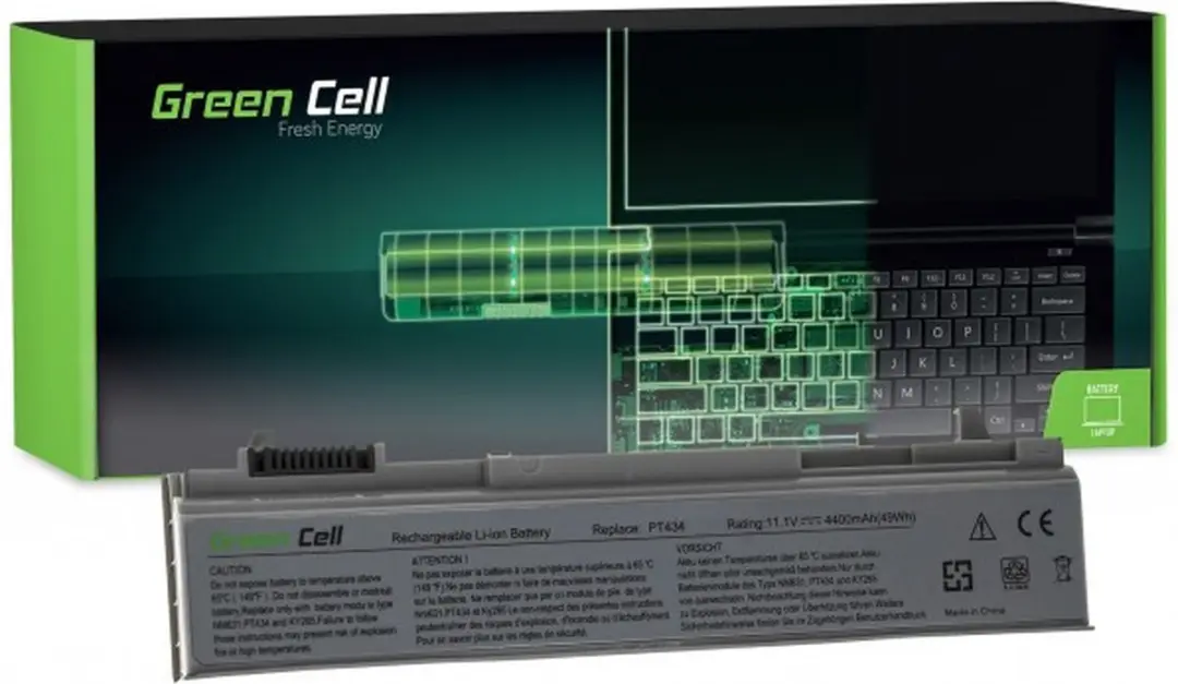Green Cell DE09 Laptopaccu 11.1V 4400mAh - Dell Latitude - afbeelding 3 van 6