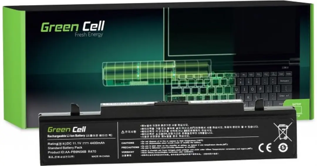 Green Cell SA01 Laptopaccu 11,1V 4400mAh - afbeelding 3 van 6