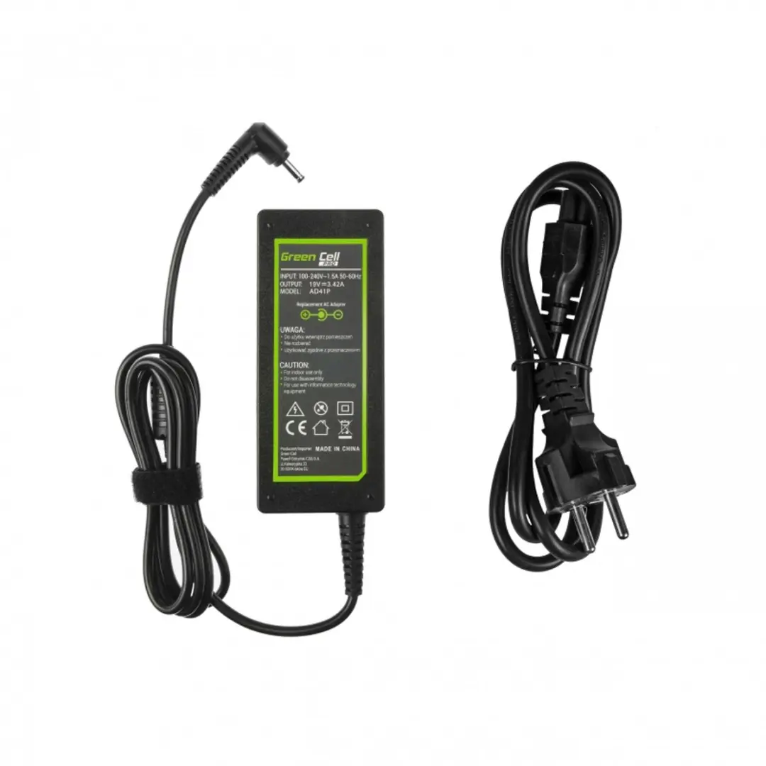 Green Cell AD41P Laptop Oplader 65W - Zwart - afbeelding 2 van 6
