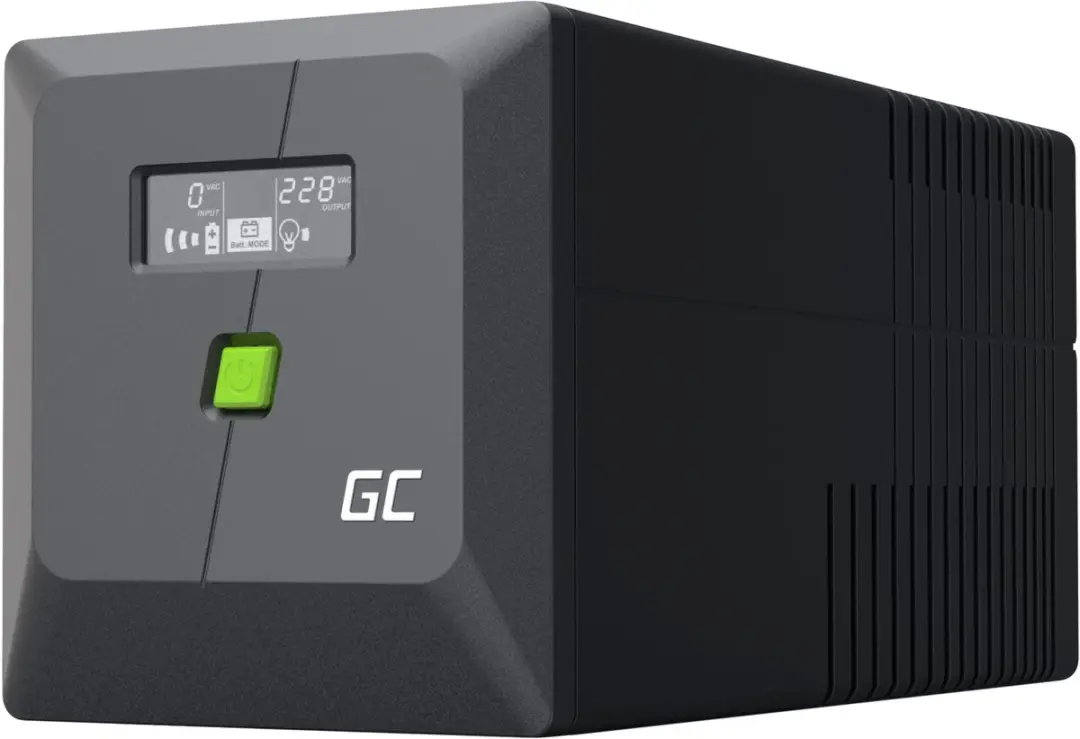 Green Cell PowerProof UPSLM600 UPS-systeem - 600W - Zwart - afbeelding 4 van 6