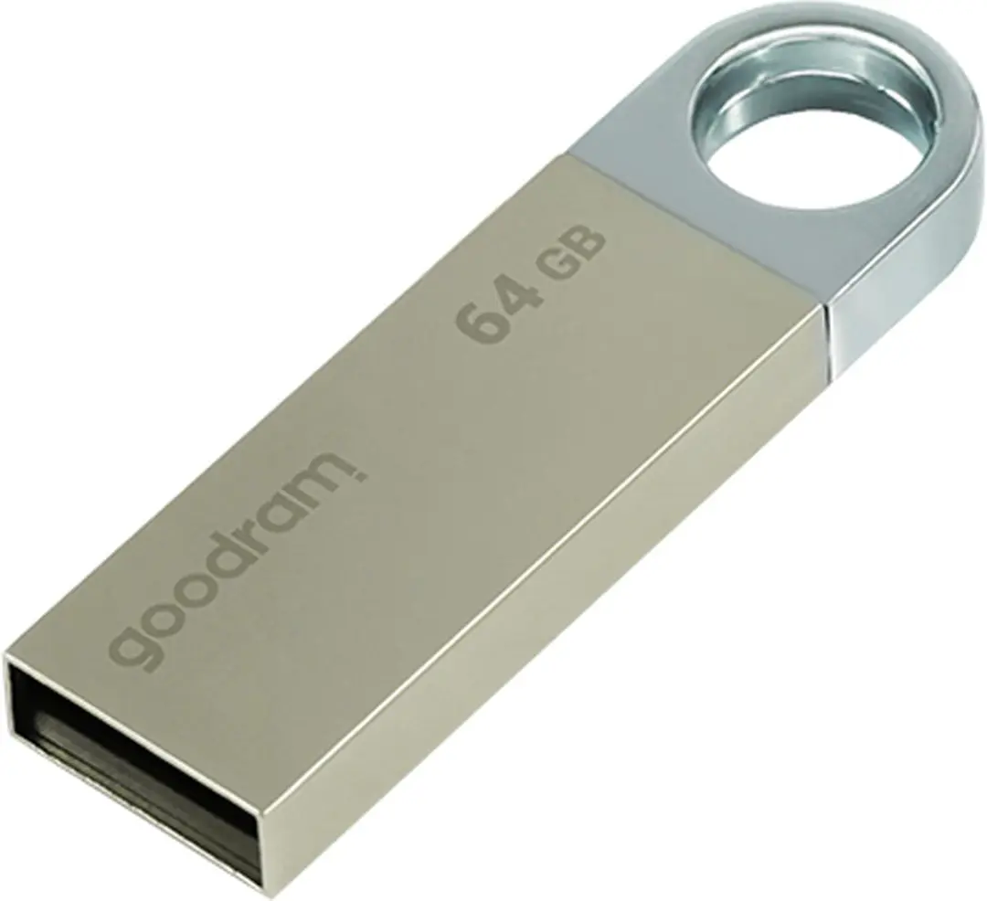Goodram UUN2-0640S0R11 USB-stick - 64 GB - Zilver - afbeelding 2 van 4