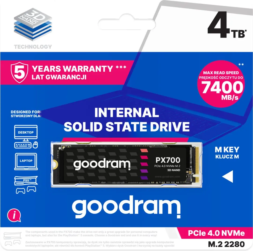 Goodram PX700 SSDPR-PX700-04T-80 SSD - 4TB - afbeelding 3 van 4