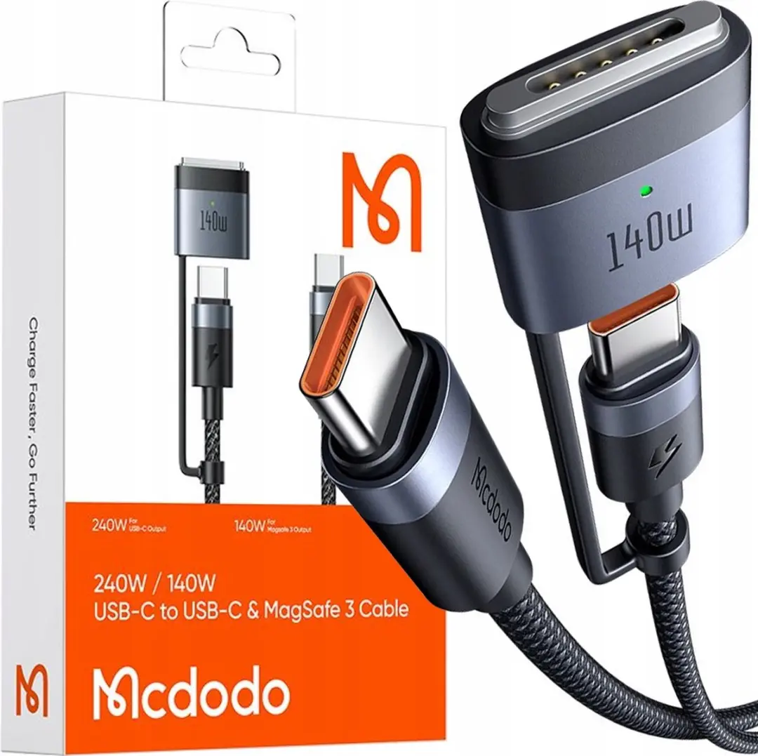 McDodo CA-0140 USB-C naar USB-C Magnetische Kabel