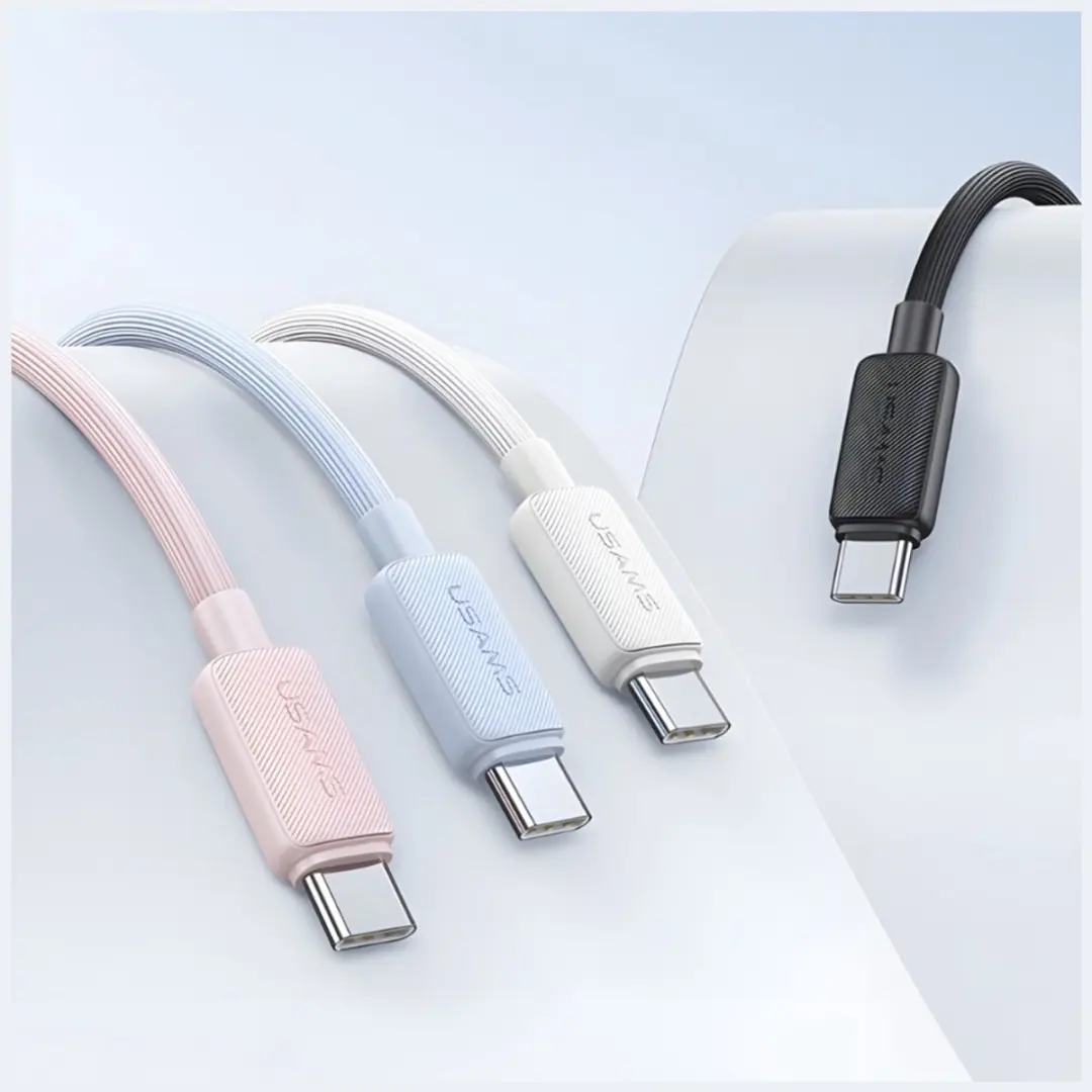 USAMS KY Series US-SJ691 USB-C Kabel 60W - Wit - afbeelding 2 van 6