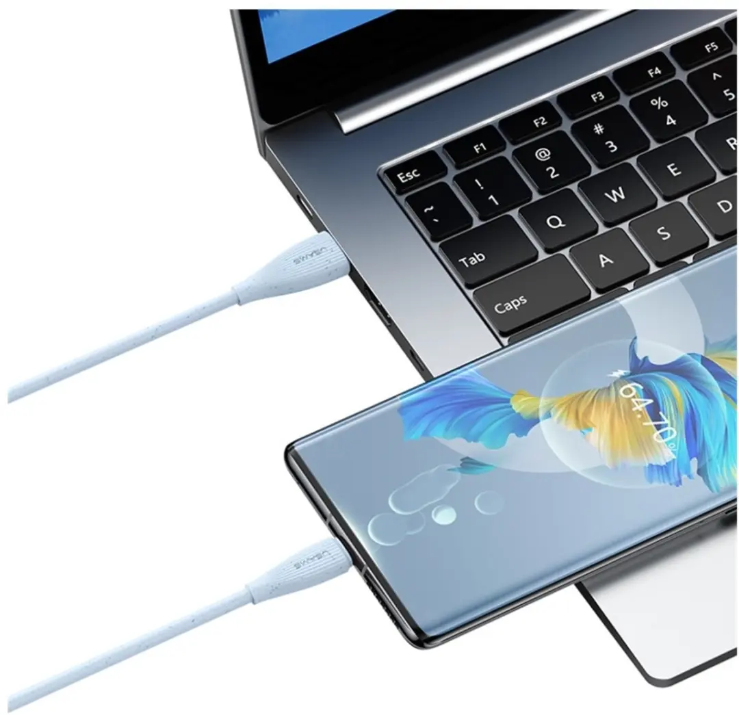 USAMS Green Series SJ714 USB-A naar USB-C Kabel 18W - afbeelding 6 van 6