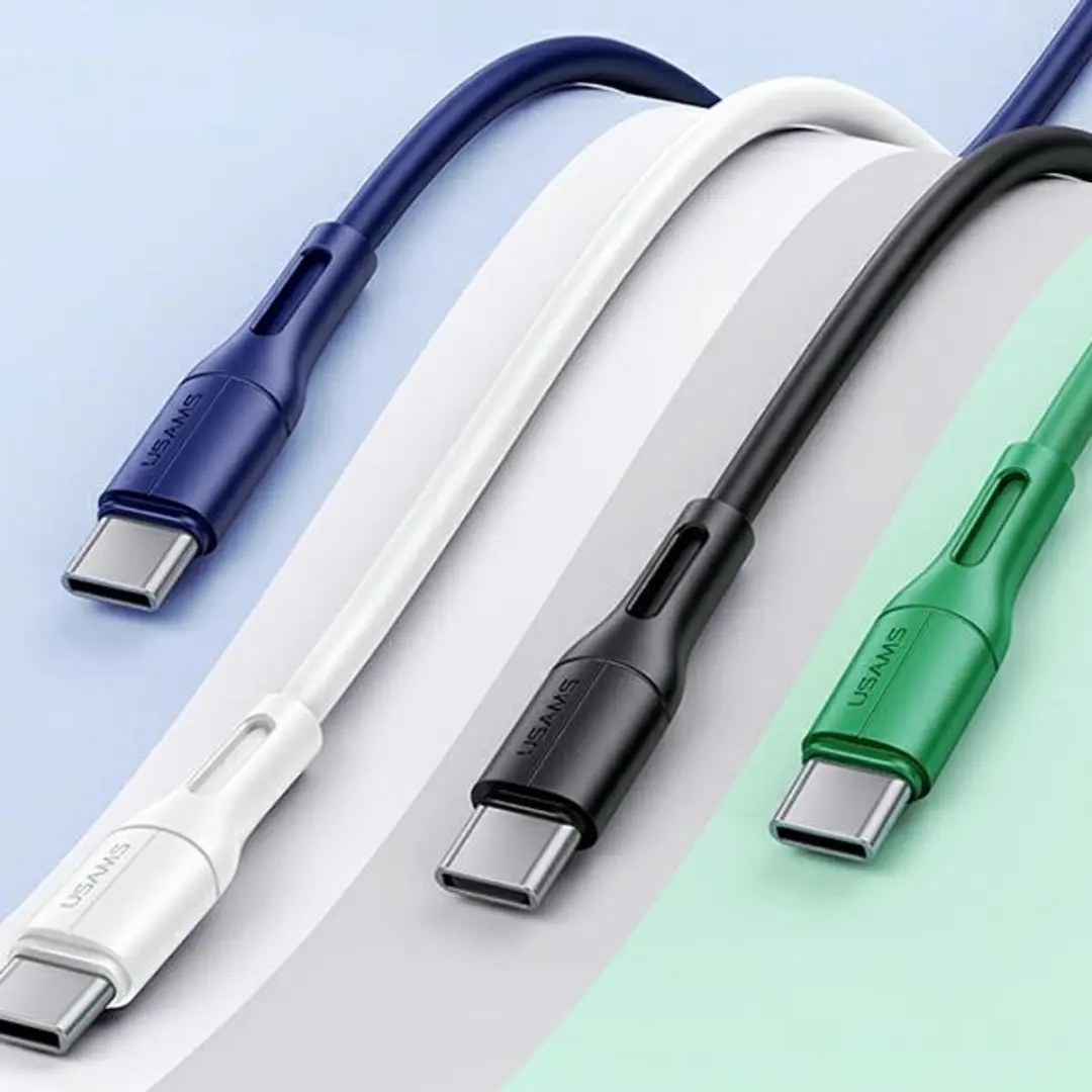 USAMS U68 USB-C Kabel 2A - 1m - Blauw - afbeelding 3 van 6