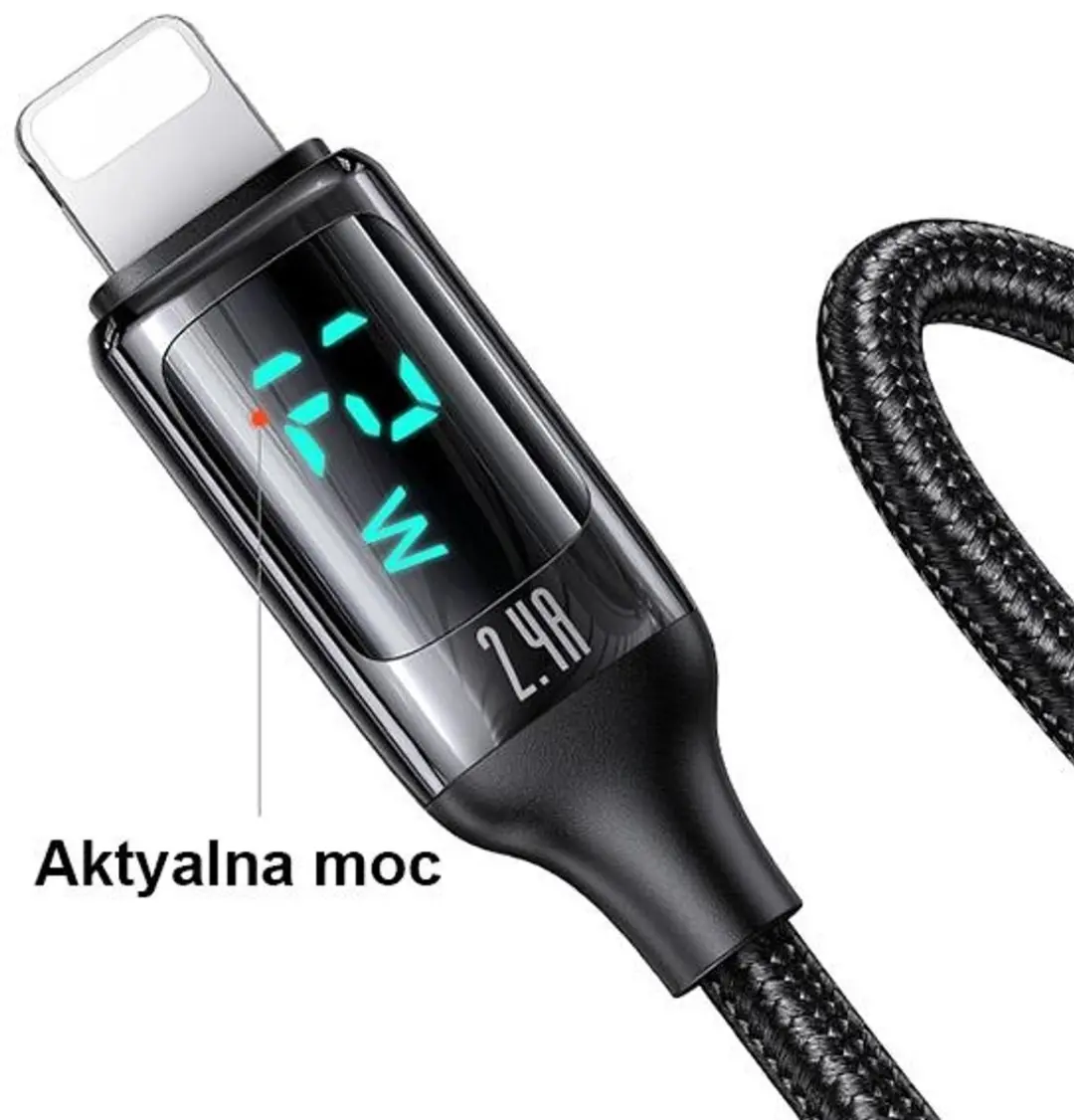 USAMS US-SJ543 USB-kabel Lightning - 1,2m - Zwart - afbeelding 4 van 6