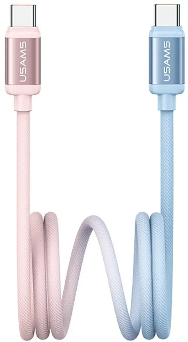USAMS Bicolor SJ756 USB-C naar USB-C kabel 60W 1.2m