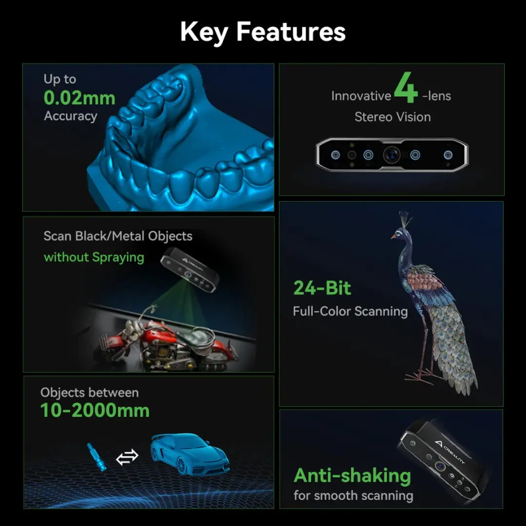 Creality Otter 3D-Scanner - 0,02 mm - afbeelding 4 van 6