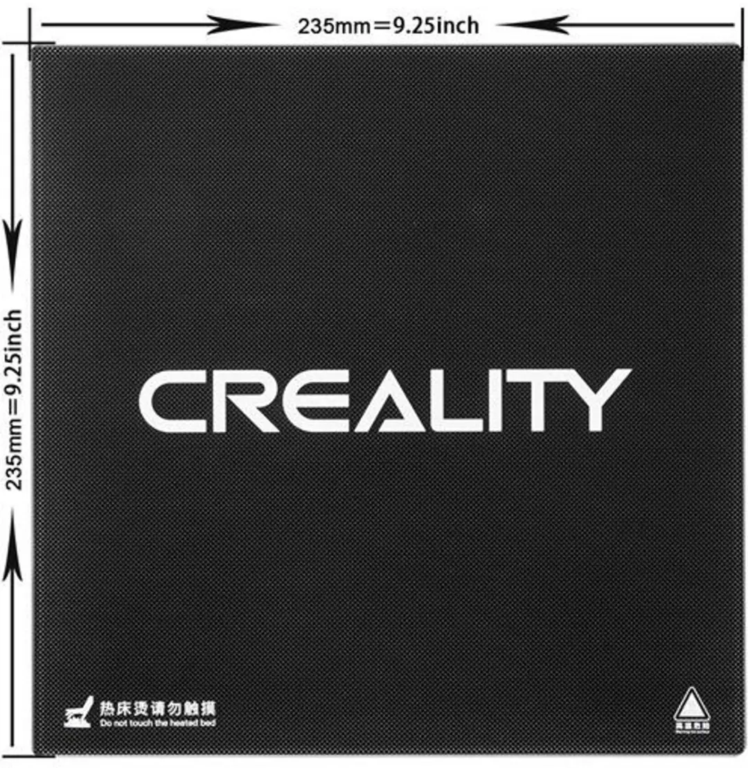 Creality Carbon Glasplaat 235x235mm - afbeelding 4 van 6