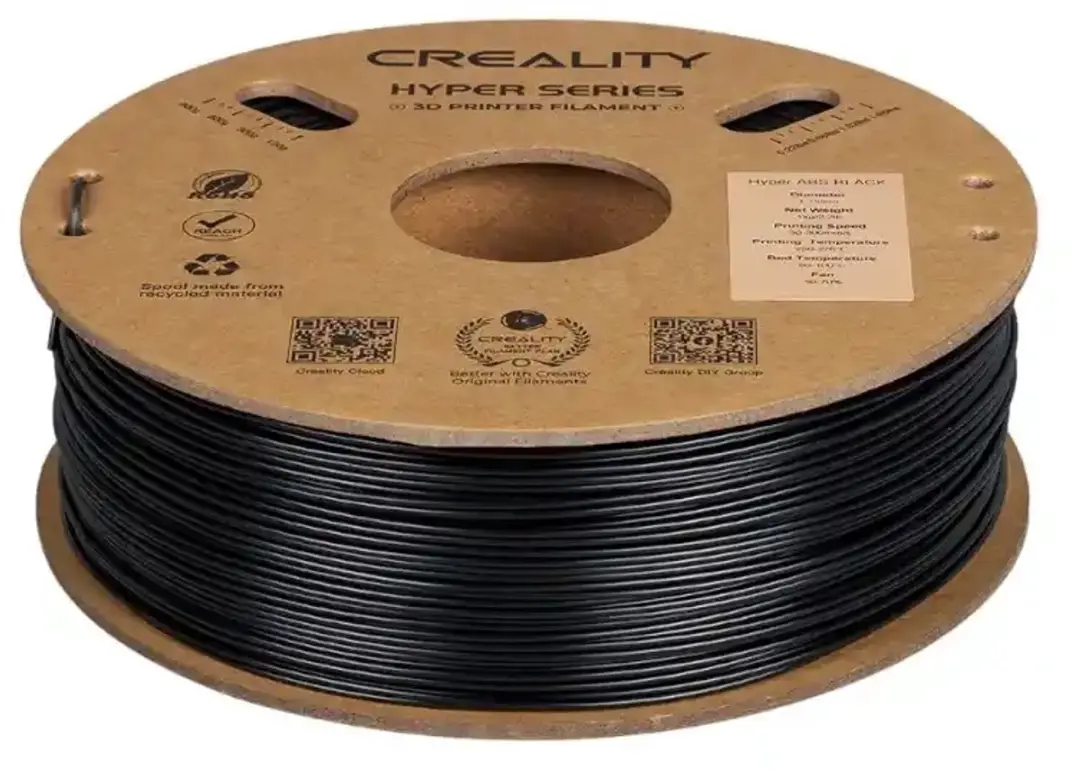 Creality Hyper ABS Filament 1.75mm - 1kg - Zwart - afbeelding 3 van 3