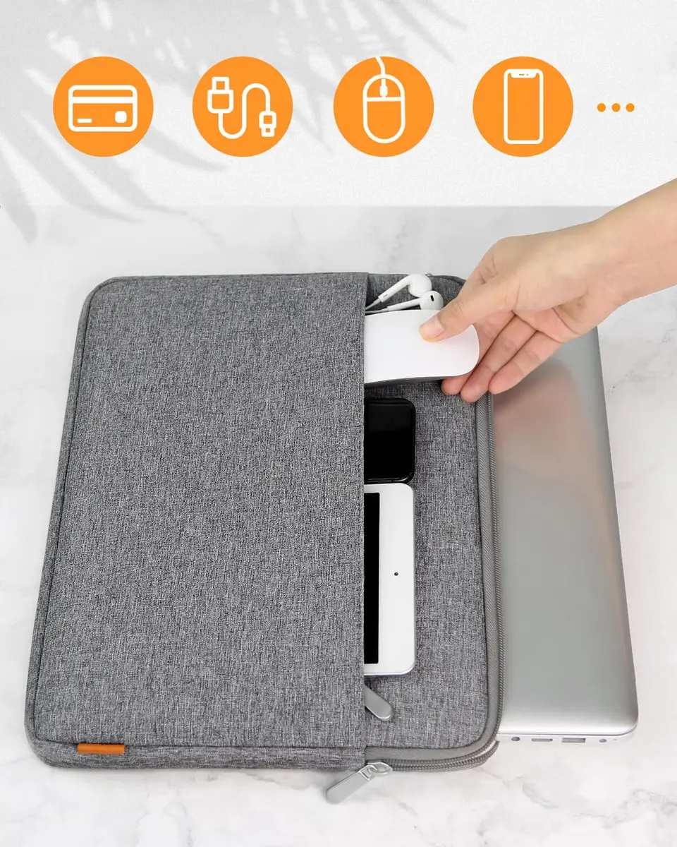 Inateck LB01005-13 Laptoptas - 13.3 inch - Grijs - afbeelding 5 van 6