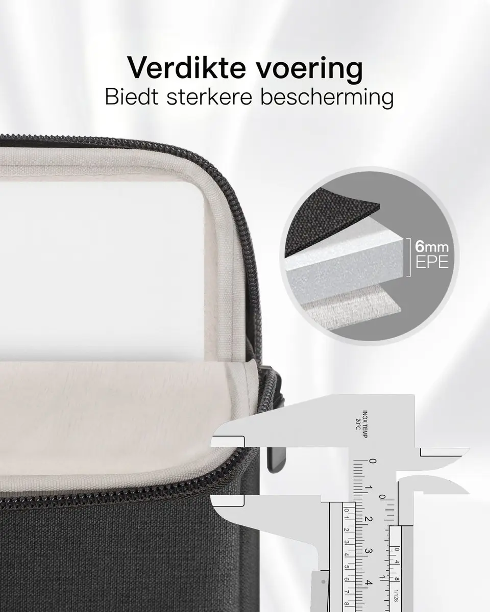 Inateck LB01005-14 Laptoptas 14 inch - Zwart - afbeelding 6 van 6