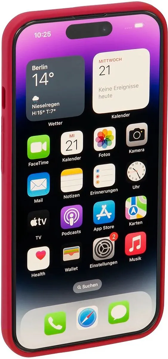 Hama Finest Feel Hoesje iPhone 14 Pro - Rood - MPN 00215526