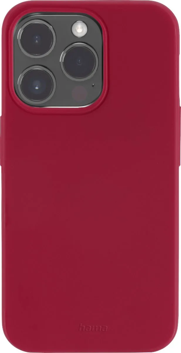 Hama Finest Feel Hoesje iPhone 14 Pro - Rood - MPN 00215526