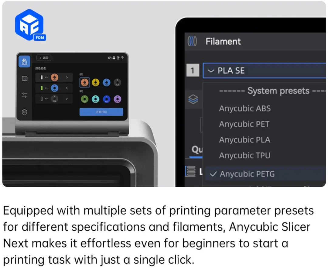 Anycubic Kobra S1 Combo 3D-printer - 250x250x250mm - Zwart - afbeelding 3 van 6