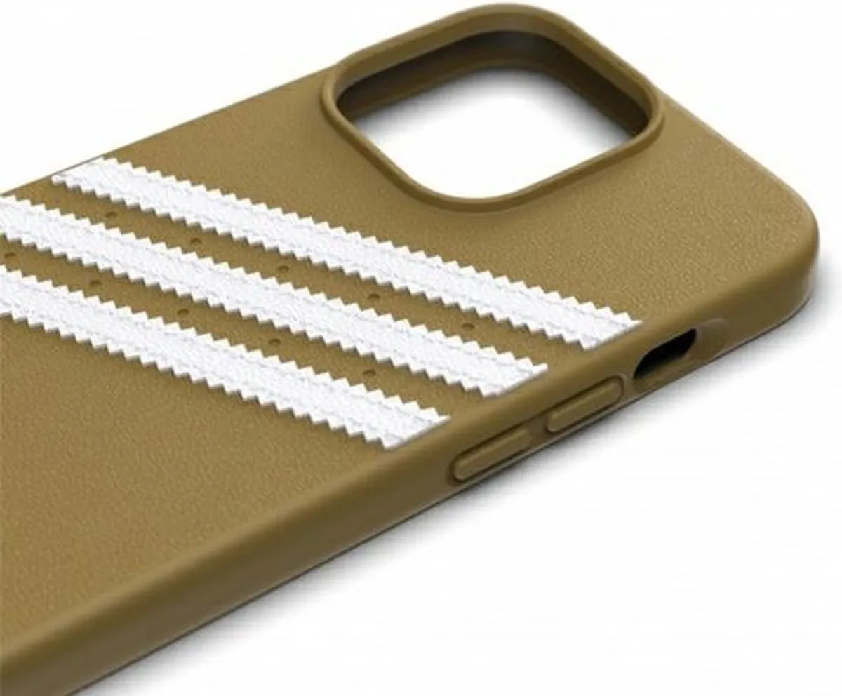 Adidas OR Gegoten PU-hoesje iPhone 13 - Beige-Goud