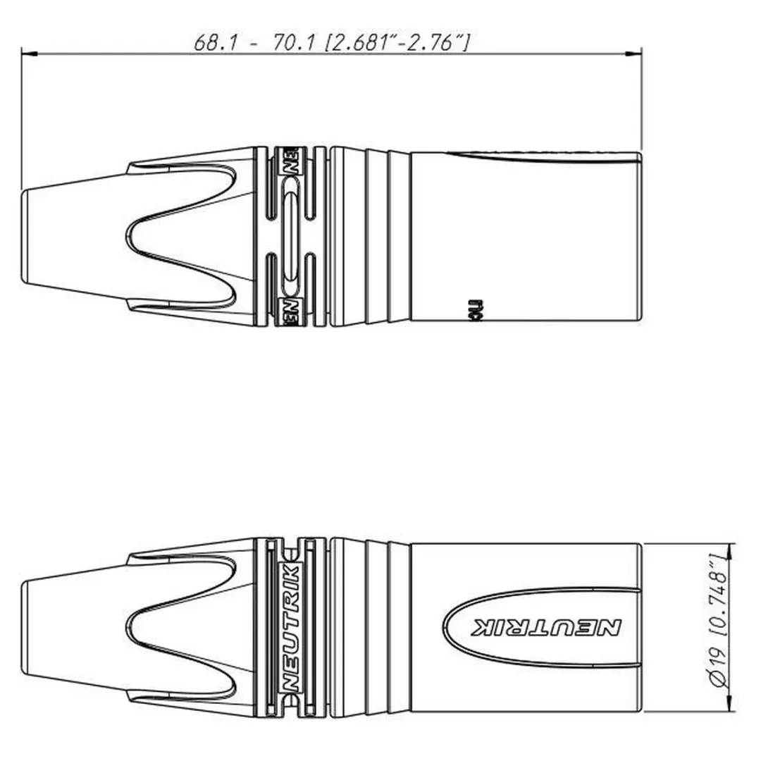 Neutrik NC3MXX XLR-connector 3-pins - afbeelding 4 van 6