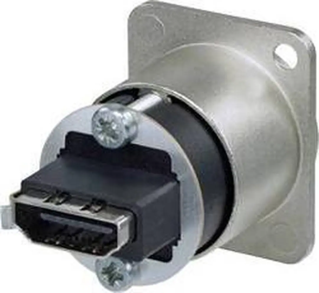 Neutrik NAHDMI-W-B HDMI-connector Flensbus - Zwart - afbeelding 2 van 5