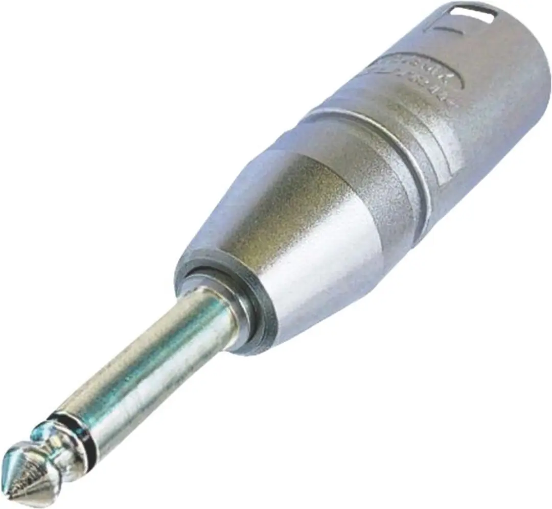 Neutrik NA2MP XLR-adapter 6,35mm Jack Mono - Zilver - afbeelding 3 van 6