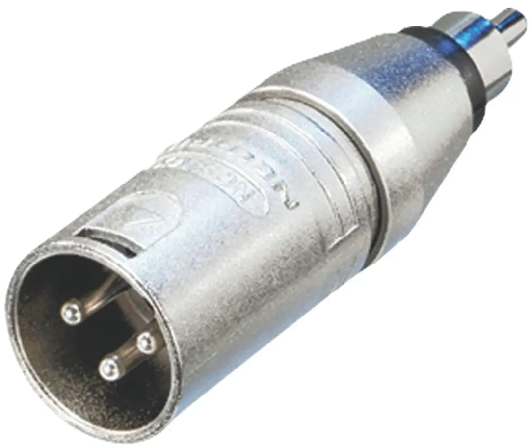 Neutrik NA2MPMM XLR male - RCA male adapter - afbeelding 2 van 6