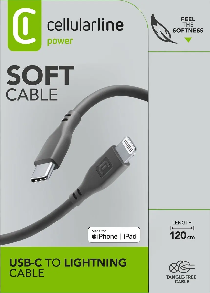 Cellularline USBDATASOFTC2LMFIK Soft Kabel