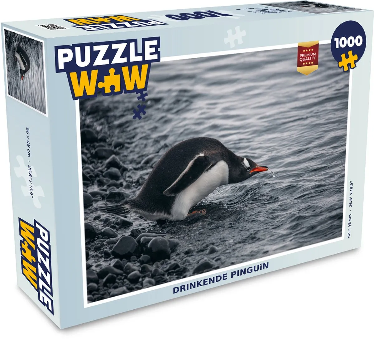 PuzzleWow Pinguïn Legpuzzel 1000 Stuks