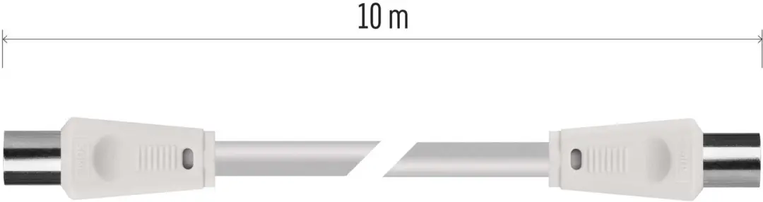 Emos S31000 Coaxkabel - 10m - Rechte Stekkers - afbeelding 3 van 6