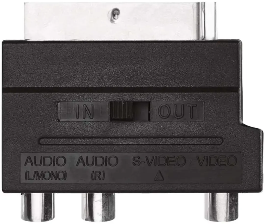 Emos SCART Adapter 3x Cinch + S-Video - Zwart - afbeelding 3 van 3