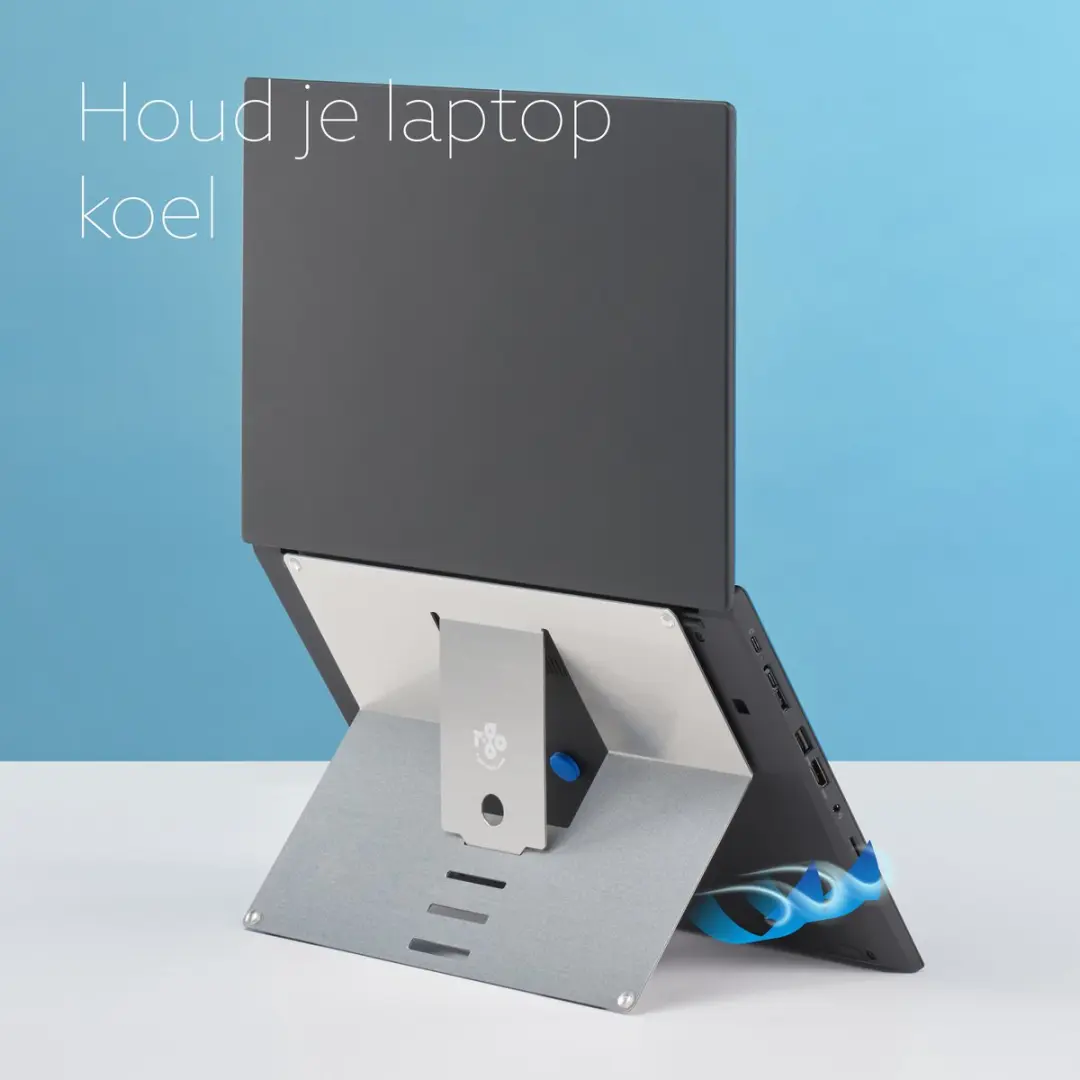 R-Go Riser Attachable RGORIATSI Laptopstandaard - Zilver - afbeelding 3 van 6