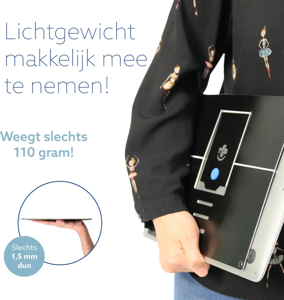 R-Go Riser RGORIATBL Laptopstandaard - Zwart - afbeelding 3 van 6