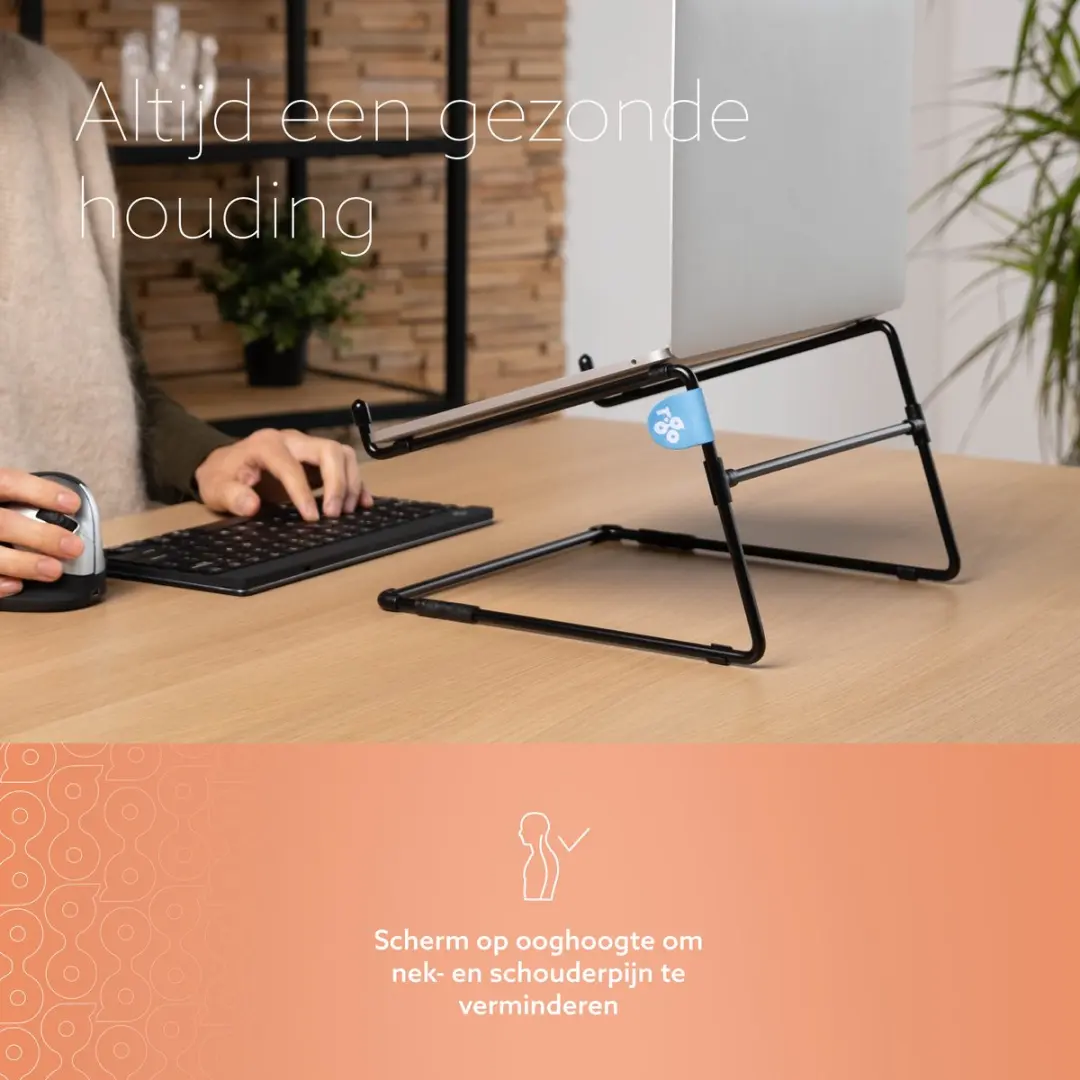 R-Go Tools Steel Laptopstandaard RGOSC020BL - Zwart - afbeelding 3 van 6