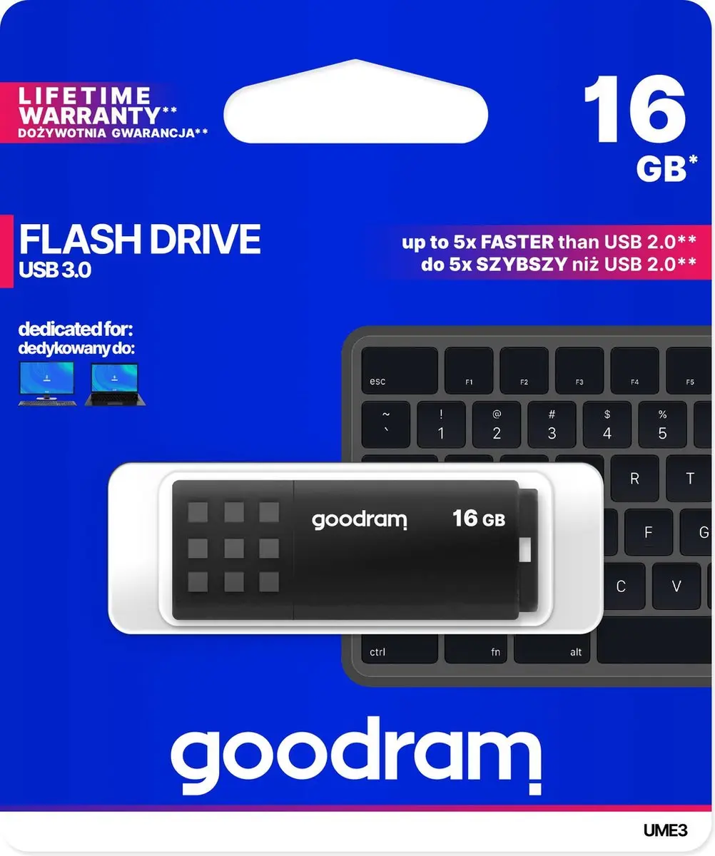 Goodram UMM 3 usb stick 16 GB Usb 3.0 Snelle werking