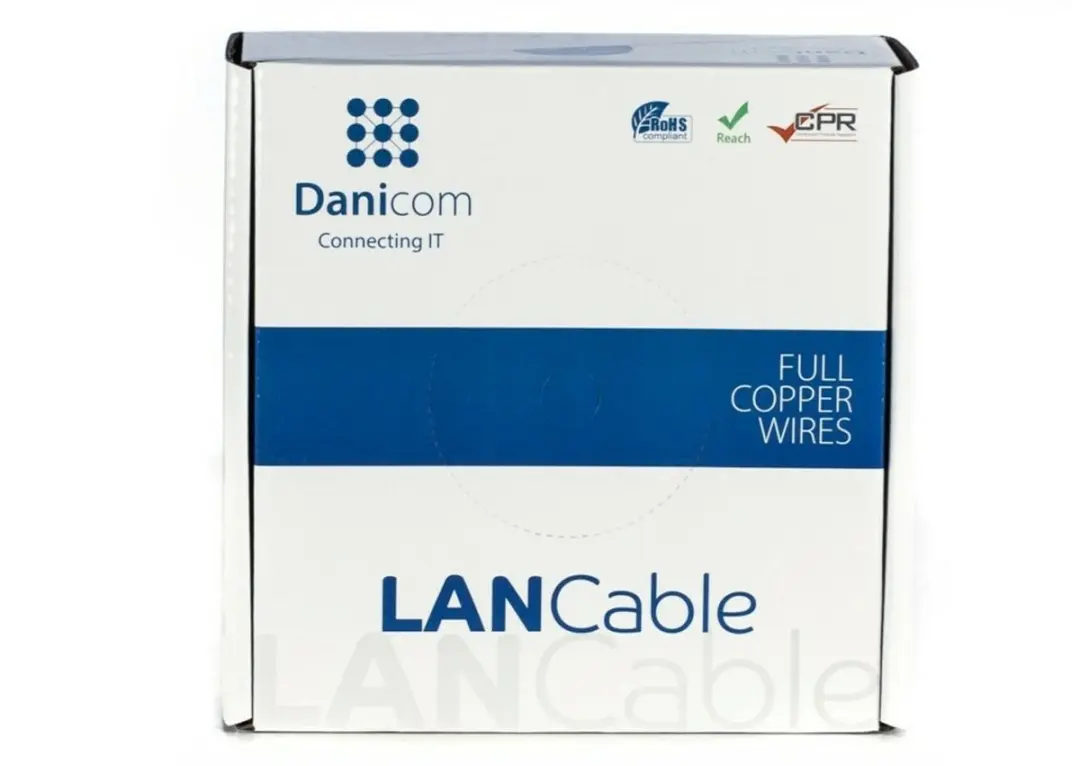 Danicom DC-SFTP6A-50-FCA CAT6A S/FTP Netwerkkabel - 50m - afbeelding 3 van 4