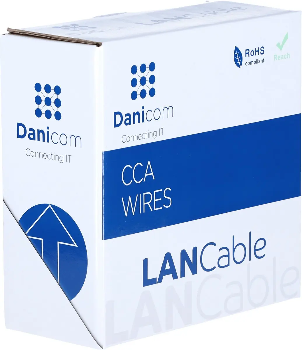Danicom DC-FTP5CCA50S-GRY CAT5e Netwerkkabel
