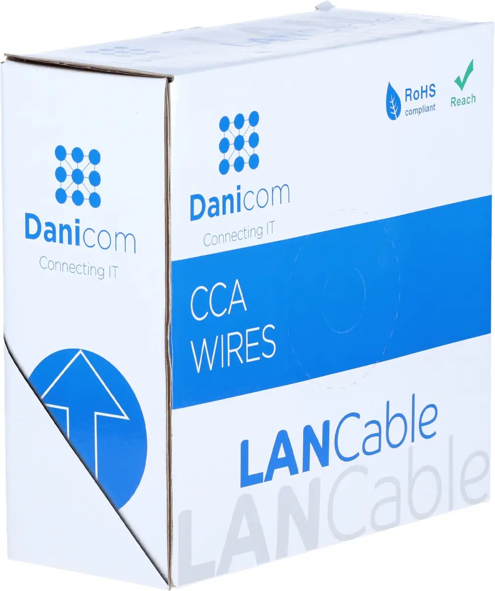 Danicom DC-UTP6CCA50-GRY CAT6 Netwerkkabel