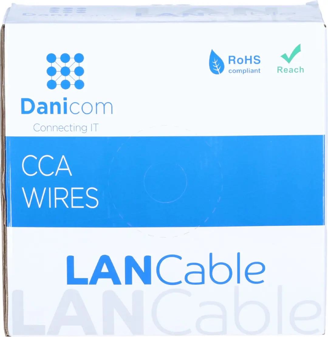 Danicom DC-UTP6CCA50-GRY CAT6 Netwerkkabel - 50m - Grijs - afbeelding 6 van 6