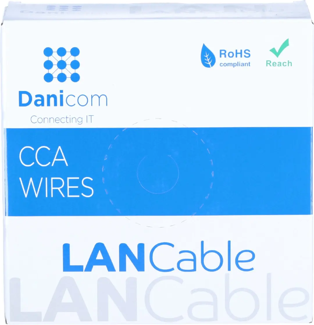 Danicom DC-UTP6CCA50S-GRY CAT6 Netwerkkabel 50m - Grijs - afbeelding 2 van 6