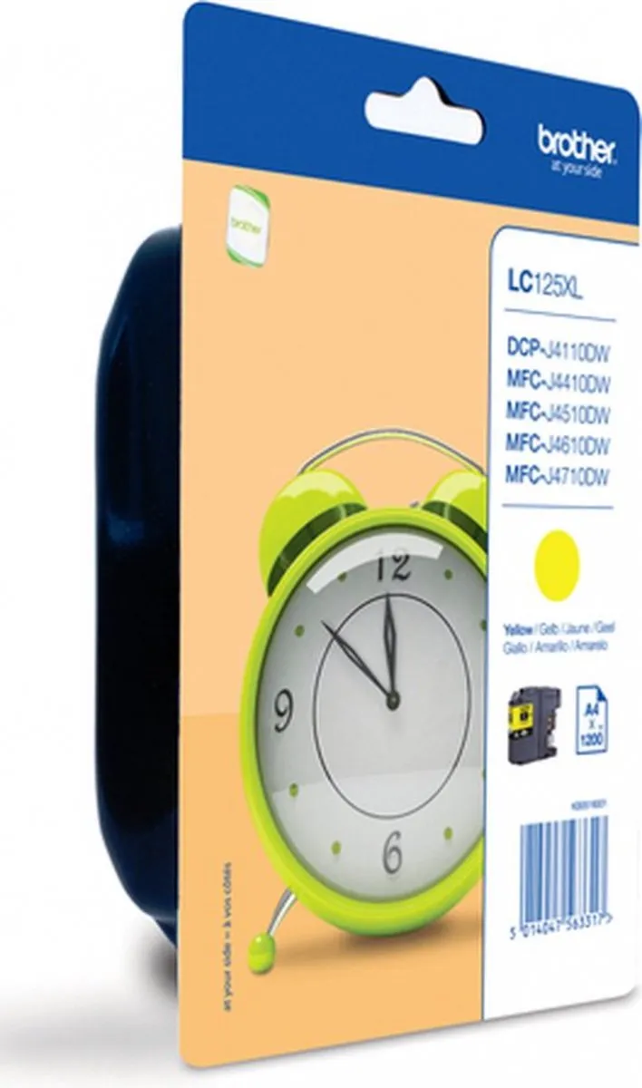 Brother LC-125XLYBP Inktcartridge Geel - 700 pagina's - afbeelding 4 van 5