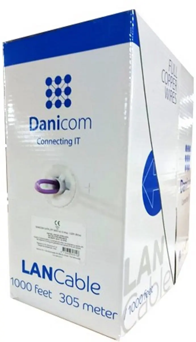 Danicom DC-UTP6-305S-CCA CAT6 UTP netwerkkabel - 305m - LSZH - Grijs - afbeelding 3 van 3