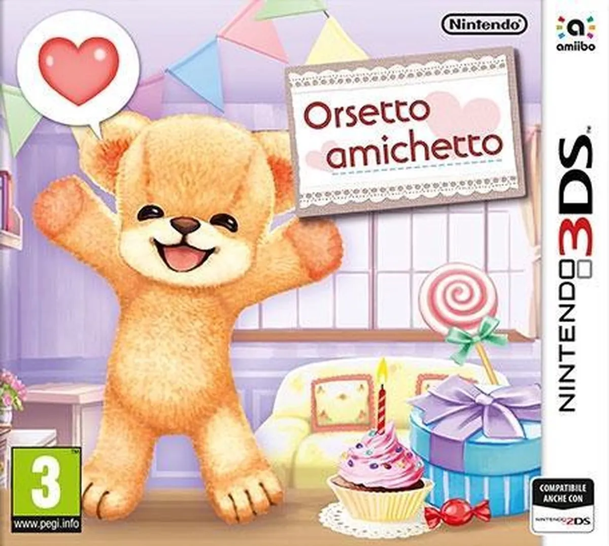 Nintendo Orsetto Amichetto Teddy Together 3DS